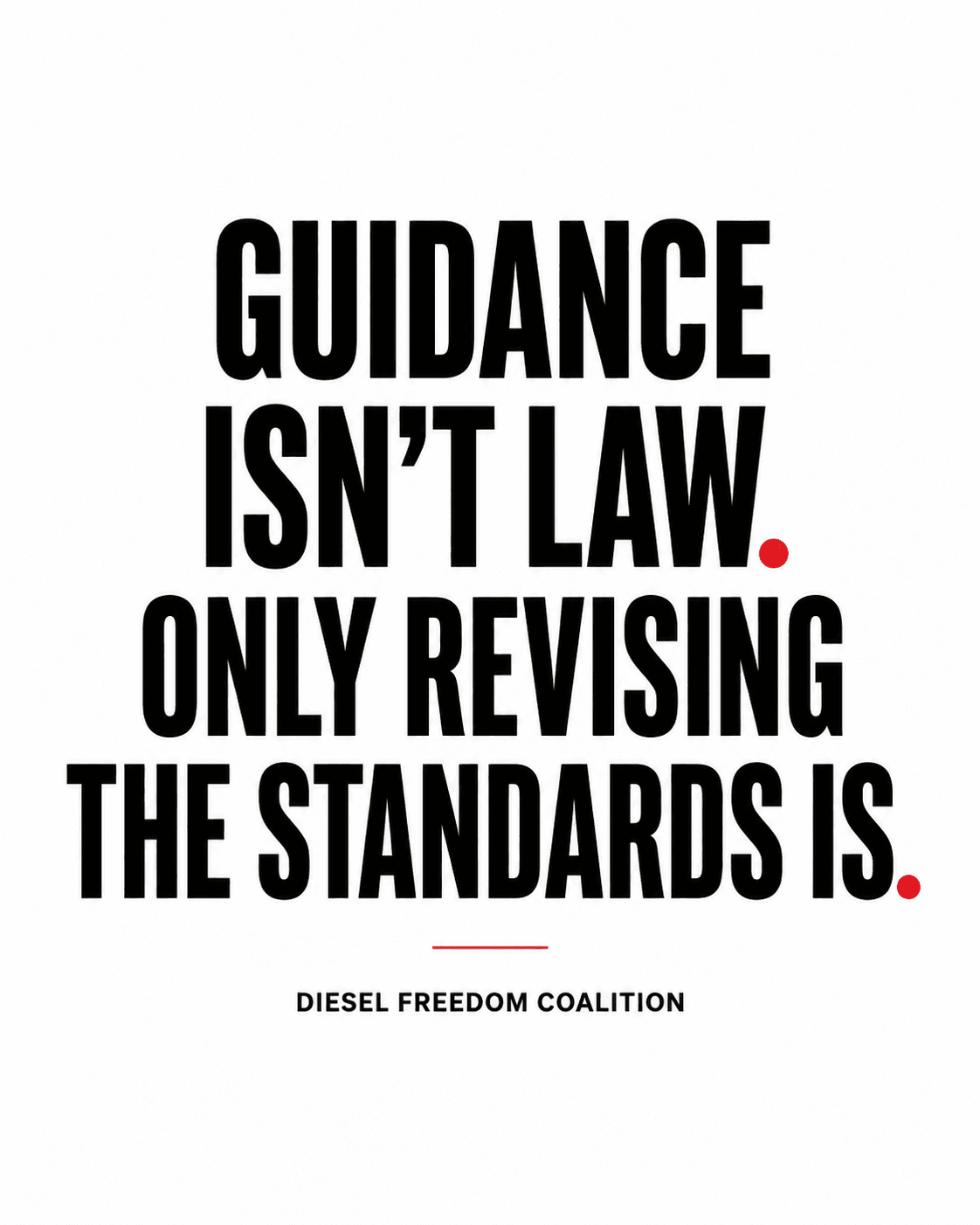Guidance isn't law