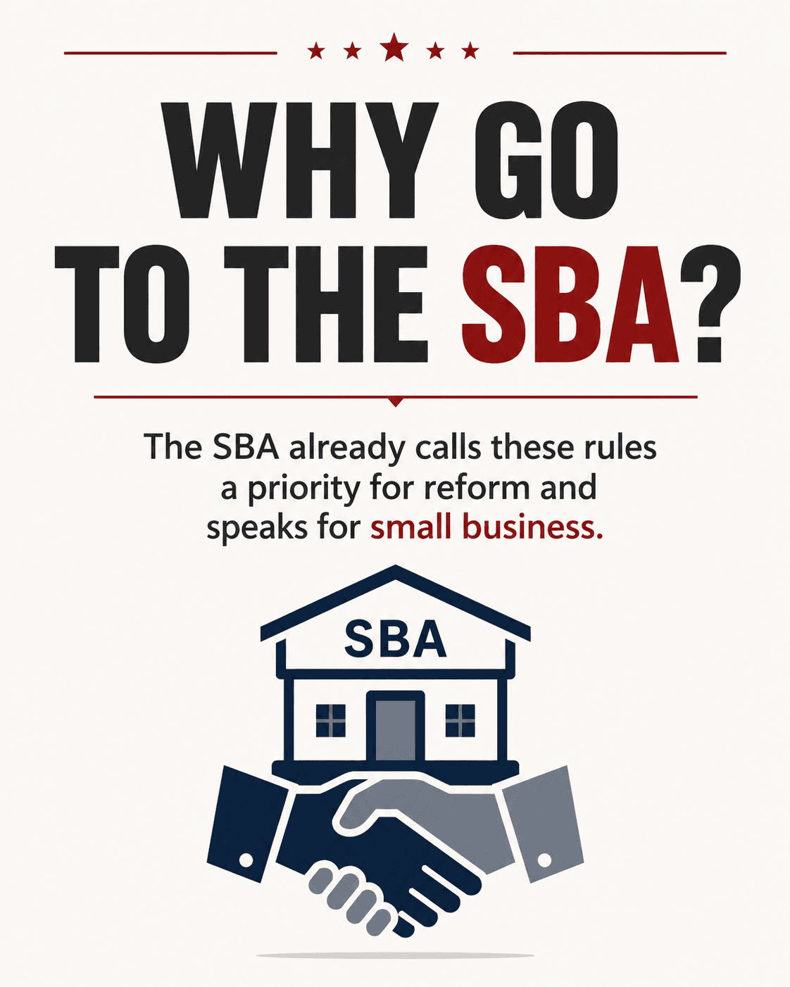 Why go to the SBA?
